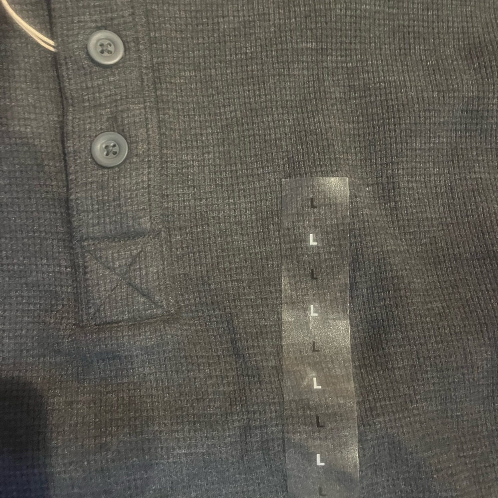 RedHead Dark Gray Button Henley - Picture 3 of 3